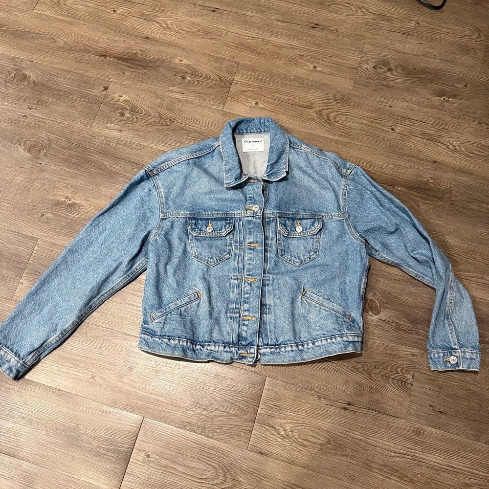 Old Navy Light Blue Denim Jacket - Women's Classic Jean Jacket L